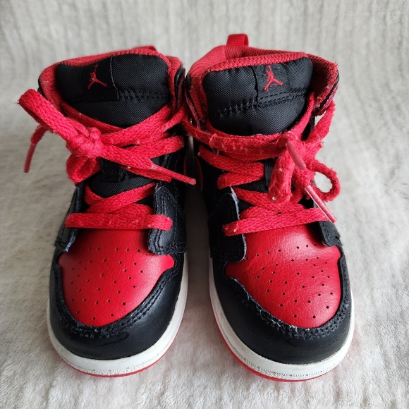 GUC ✅️ 8C Jordan 1 Mid TD Child Toddler - Picture 4 of 8